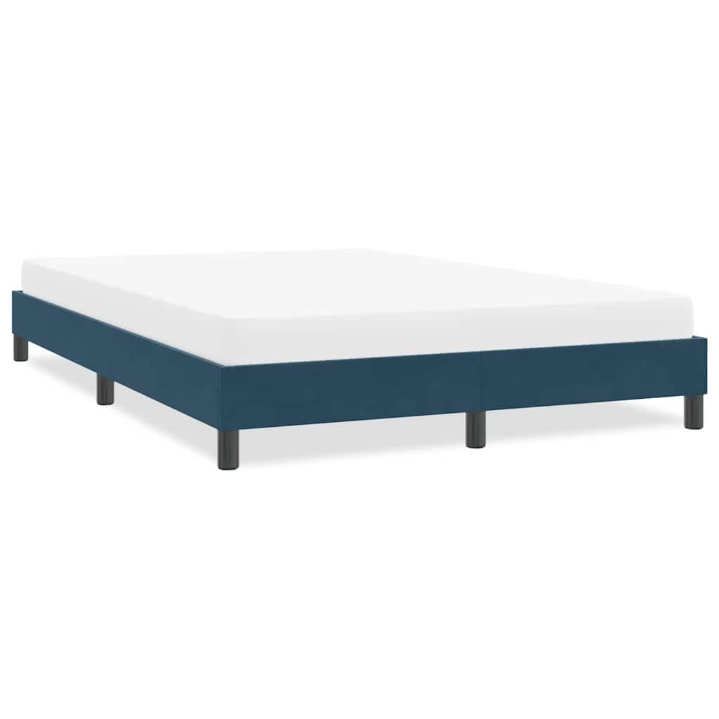 Bettgestell Dunkelblau 160x210 cm Samt