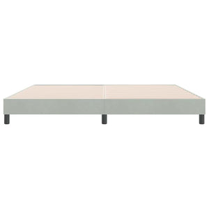 vidaXL Bed Frame without Mattress Light Gray 180x210 cm Velvet