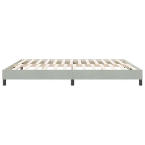 vidaXL Bed Frame without Mattress Light Gray 180x210 cm Velvet
