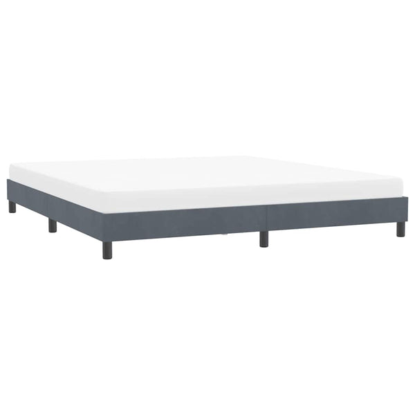 Bettgestell Dunkelgrau Samt 180x210 cm