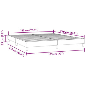 Bettgestell Dunkelgrau Samt 180x210 cm
