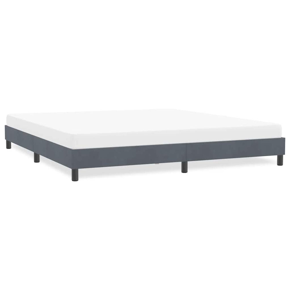 Bettgestell Dunkelgrau Samt 180x210 cm