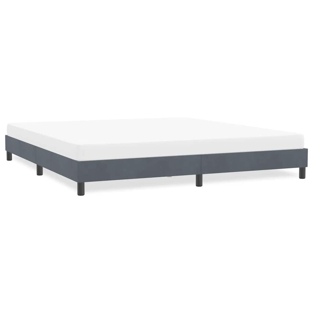 Bettgestell Dunkelgrau Samt 180x210 cm