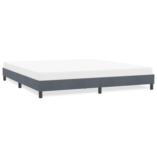 Bettgestell Dunkelgrau Samt 180x210 cm