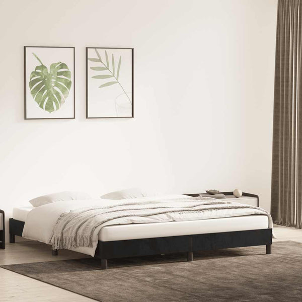 Bettgestell Schwarz 180x210 cm Samt