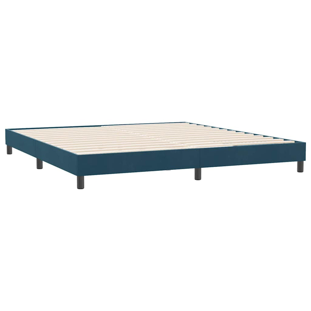 Bettgestell Dunkelblau 180x210 cm Samt