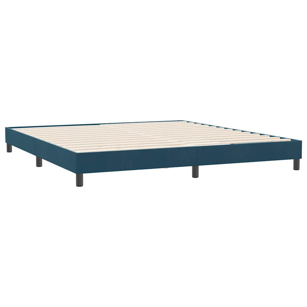 Bettgestell Dunkelblau 180x210 cm Samt