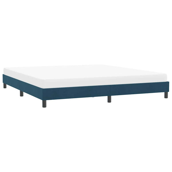 Bettgestell Dunkelblau 180x210 cm Samt