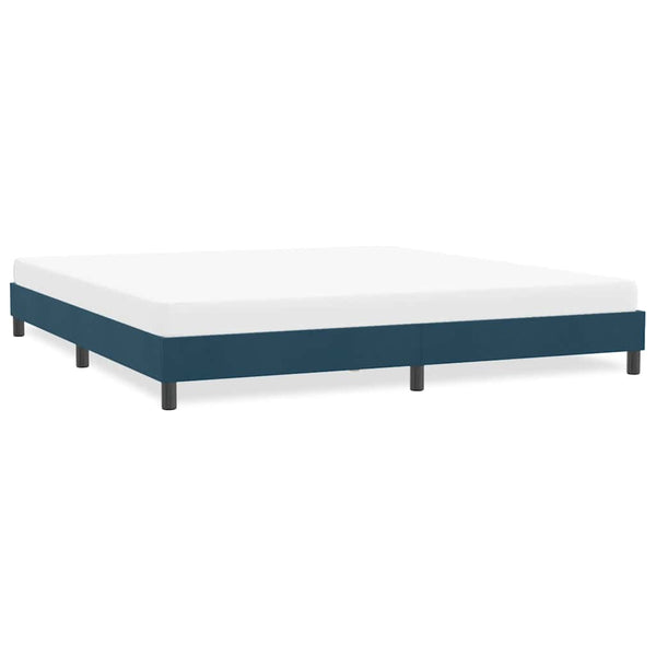 Bettgestell Dunkelblau 180x210 cm Samt
