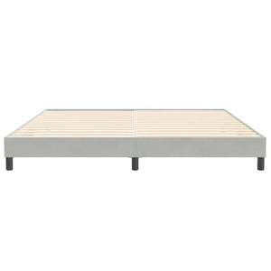 Bettgestell Samt Hellgrau 200x210 cm