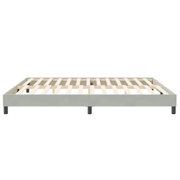 Bettgestell Samt Hellgrau 200x210 cm