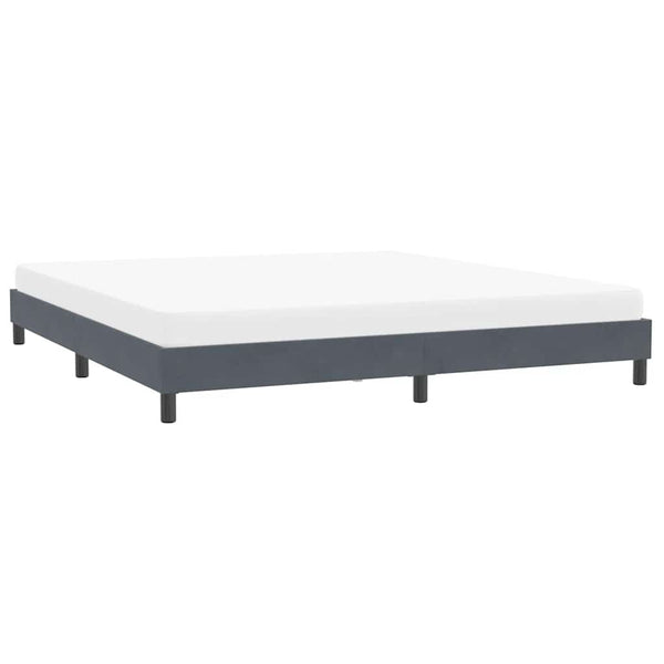 Bettgestell Dunkelgrau 200x210 cm Samt