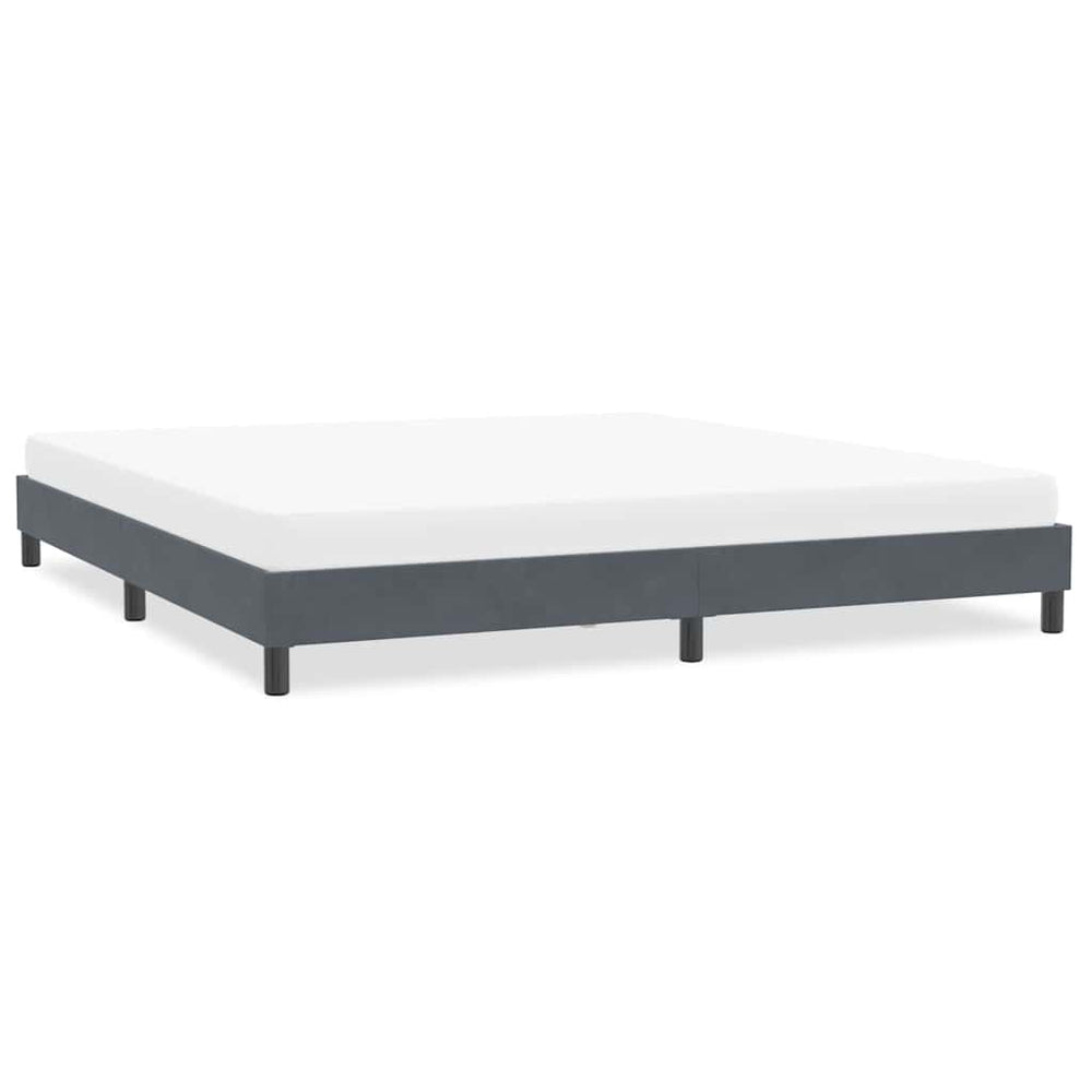Bettgestell Dunkelgrau 200x210 cm Samt