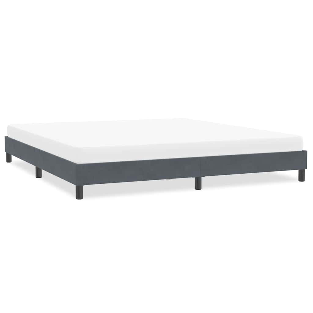 Bettgestell Dunkelgrau 200x210 cm Samt