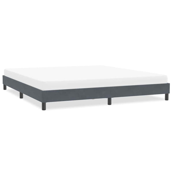 Bettgestell Dunkelgrau 200x210 cm Samt