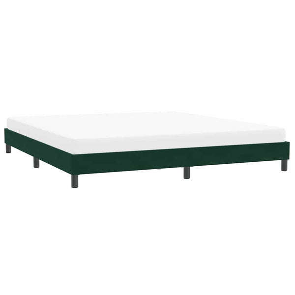Bettgestell Dunkelgrün 200x210 cm Samt