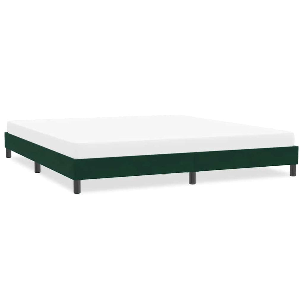 Bettgestell Dunkelgrün 200x210 cm Samt