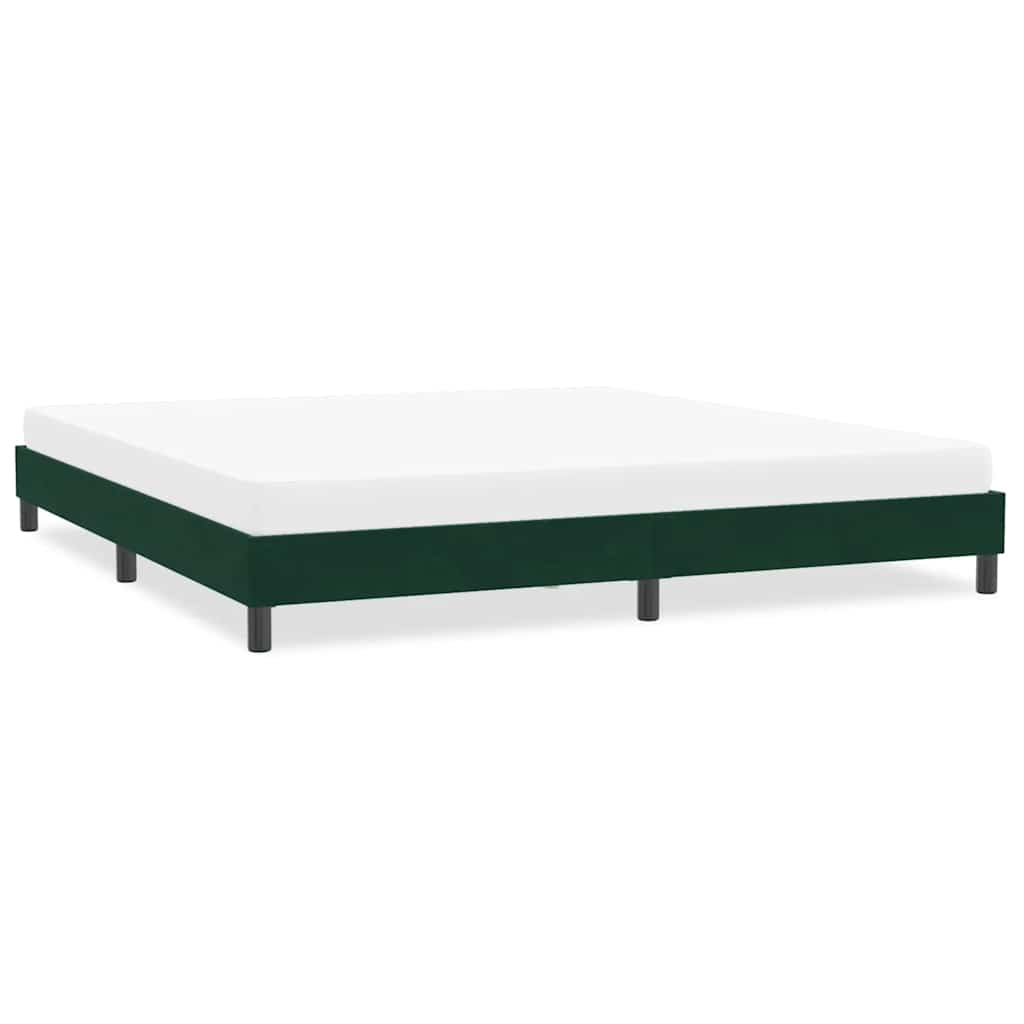 Bettgestell Dunkelgrün 200x210 cm Samt