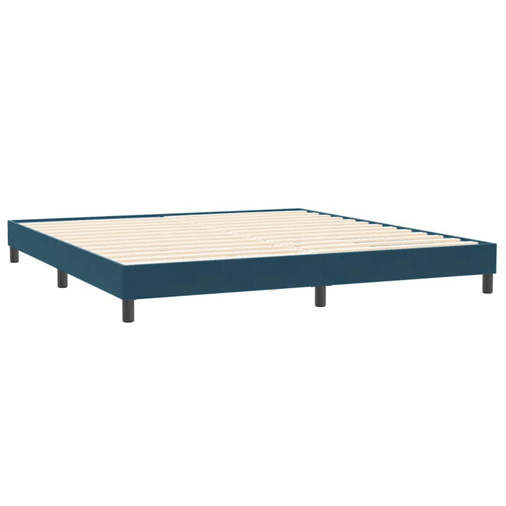 Bettgestell Dunkelblau 200x210 cm Samt
