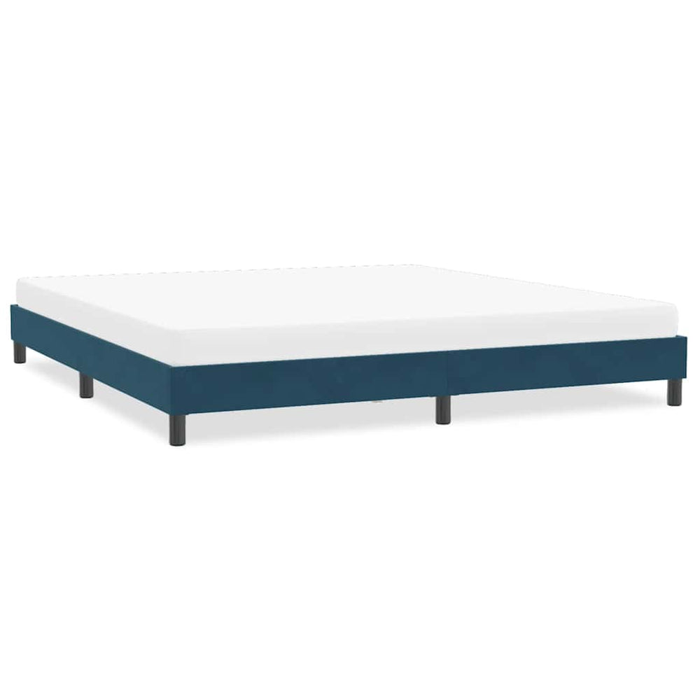 Bettgestell Dunkelblau 200x210 cm Samt