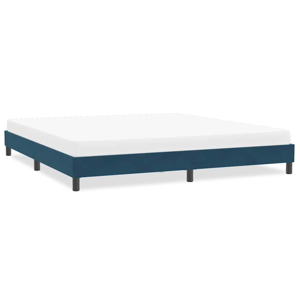 Bettgestell Dunkelblau 200x210 cm Samt