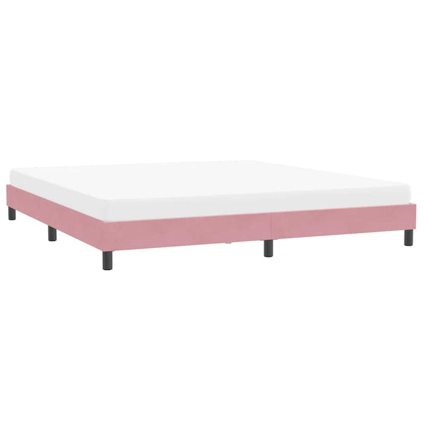 Rosa Samt Bettgestell 200x210 cm