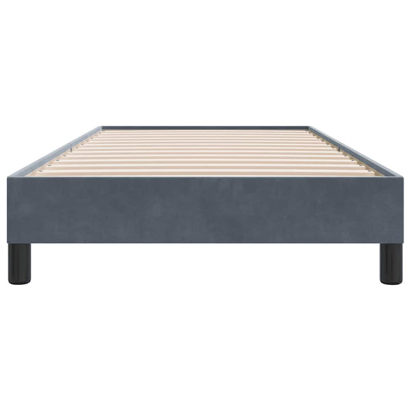 Bettgestell Dunkelgrau Samt 80x220 cm
