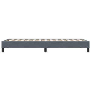 Bettgestell Dunkelgrau Samt 80x220 cm
