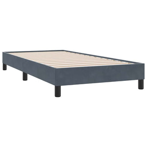 Bettgestell Dunkelgrau Samt 80x220 cm