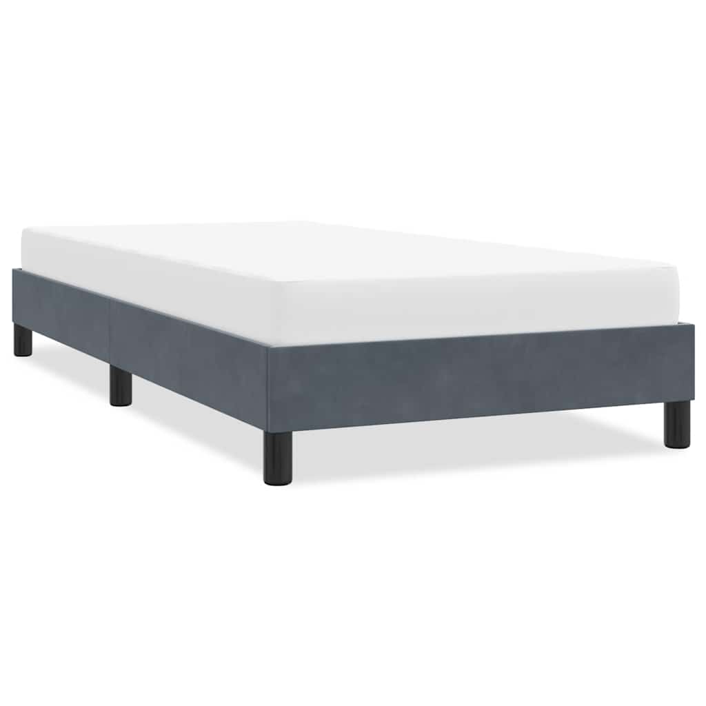Bettgestell Dunkelgrau Samt 80x220 cm