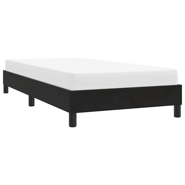 Bettgestell Samt Schwarz 80x220 cm