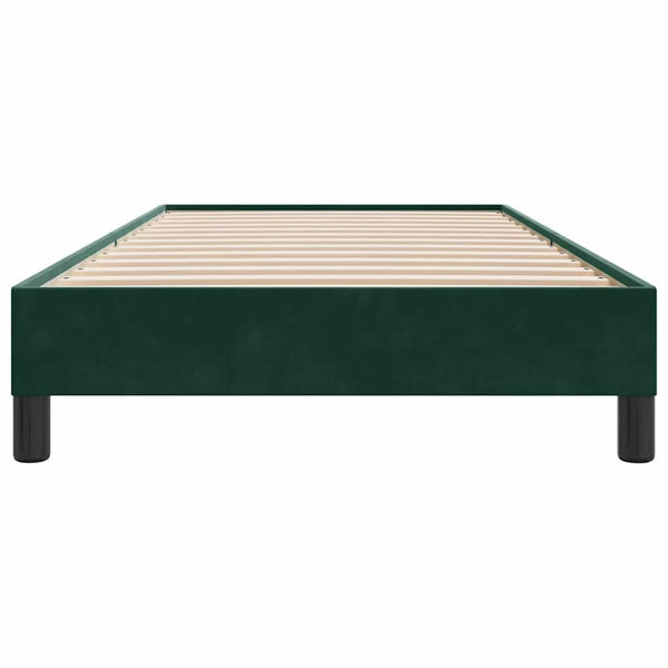 Dunkelgrünes Samt Bettgestell 80x220