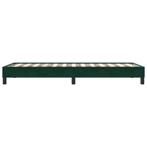 Dunkelgrünes Samt Bettgestell 80x220