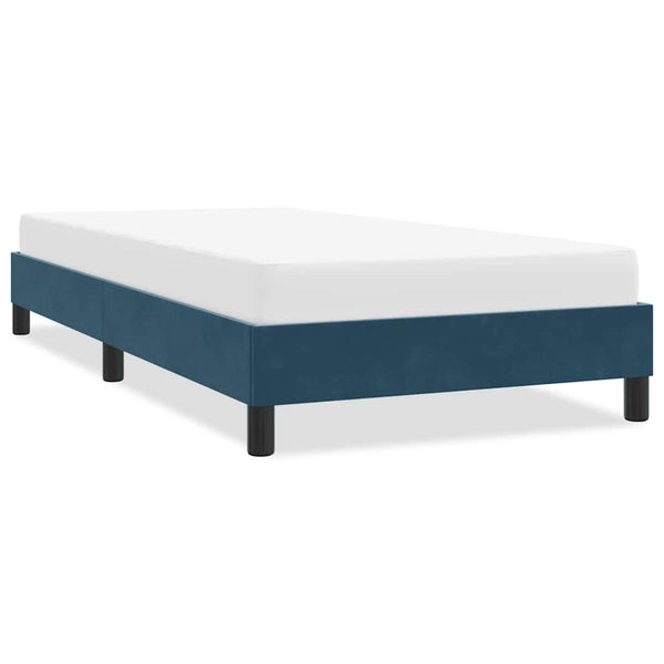 Bettgestell Dunkelblau 80x220 cm Samt