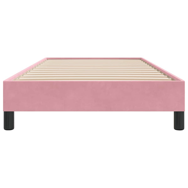 Rosa Samt Bettgestell 80x220 cm