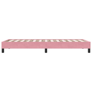 Rosa Samt Bettgestell 80x220 cm