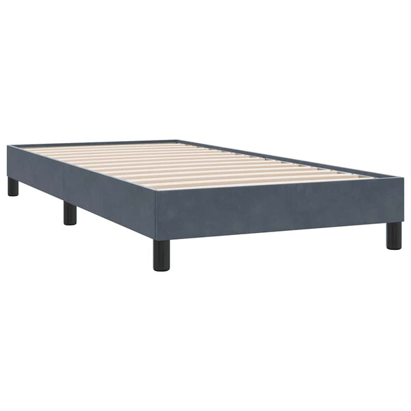 Dunkelgraues Samt Bettgestell 90x220 cm