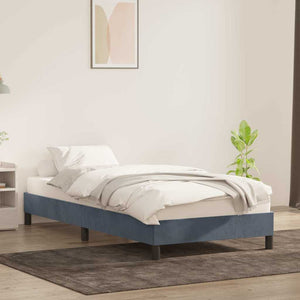Dunkelgraues Samt Bettgestell 90x220 cm