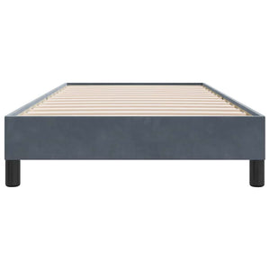 Dunkelgraues Samt Bettgestell 90x220 cm