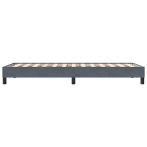 Dunkelgraues Samt Bettgestell 90x220 cm