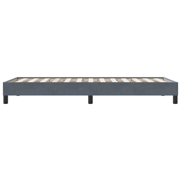 Dunkelgraues Samt Bettgestell 90x220 cm