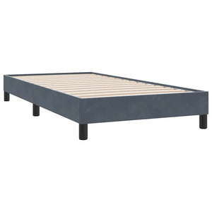 Dunkelgraues Samt Bettgestell 90x220 cm