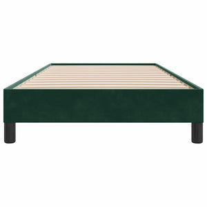 Bettgestell Dunkelgrün Samt 90x220 cm