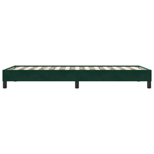 Bettgestell Dunkelgrün Samt 90x220 cm