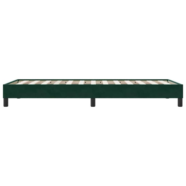 Bettgestell Dunkelgrün Samt 90x220 cm