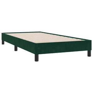 Bettgestell Dunkelgrün Samt 90x220 cm