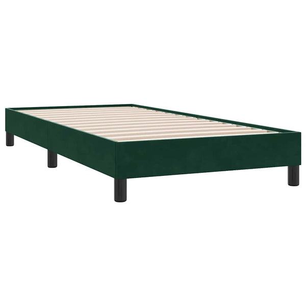 Bettgestell Dunkelgrün Samt 90x220 cm
