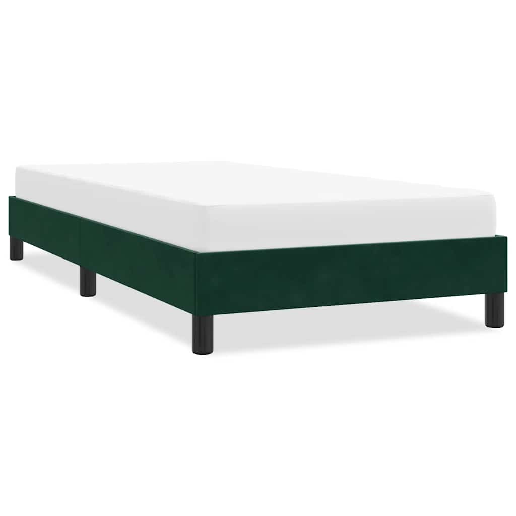 Bettgestell Dunkelgrün Samt 90x220 cm