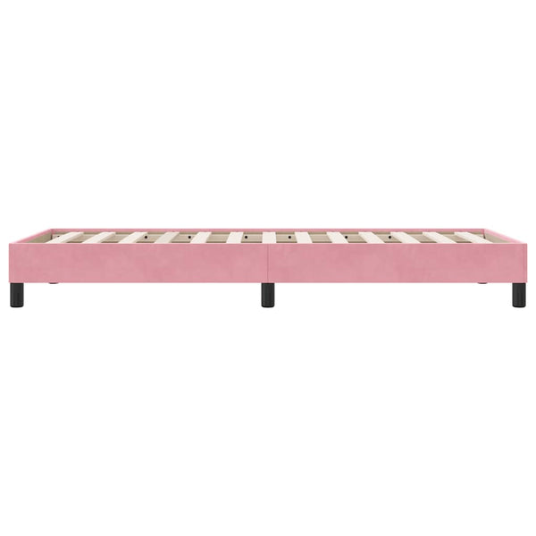 Rosa Samt Bettgestell 90x220 cm