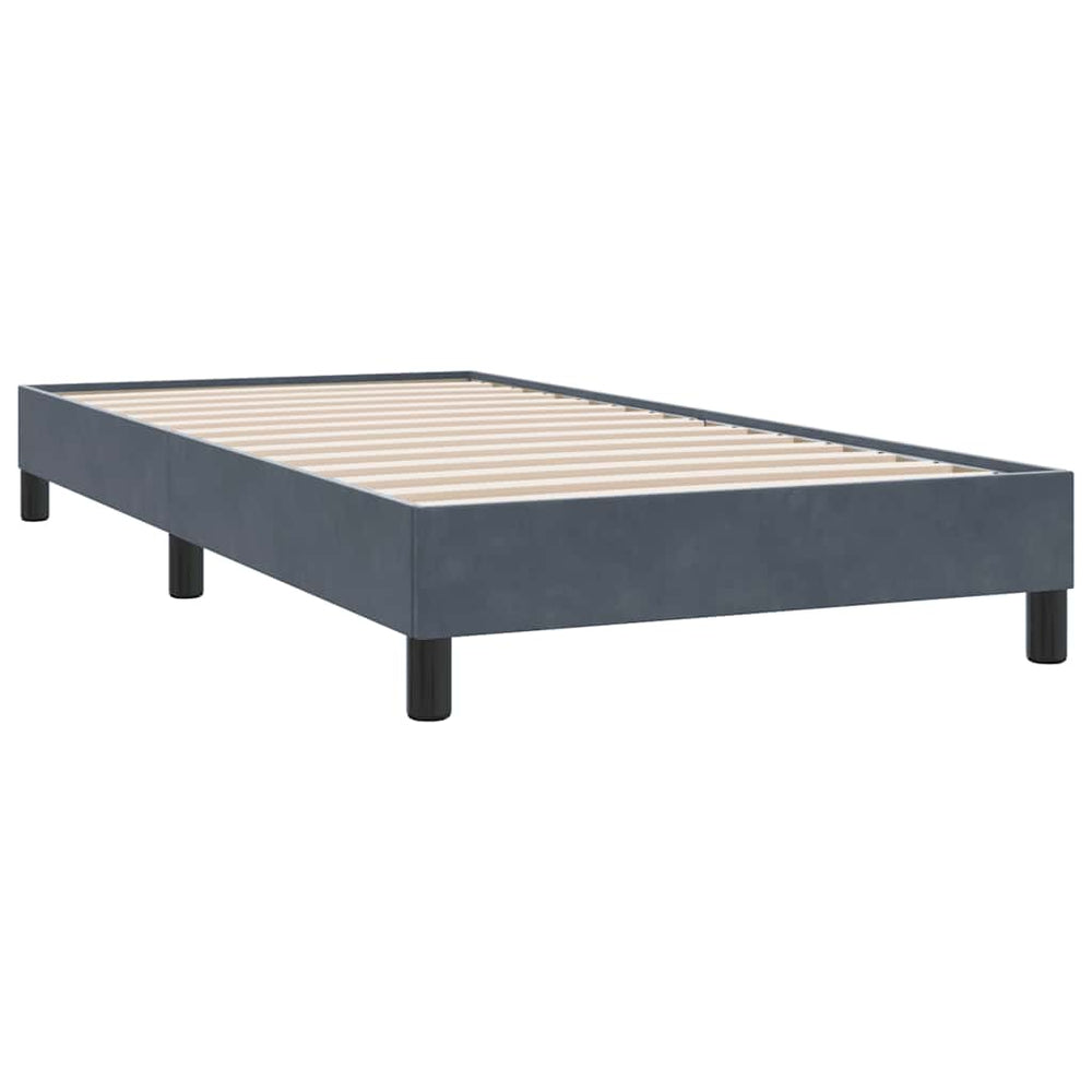 Bettgestell Dunkelgrau Samt 100x220 cm